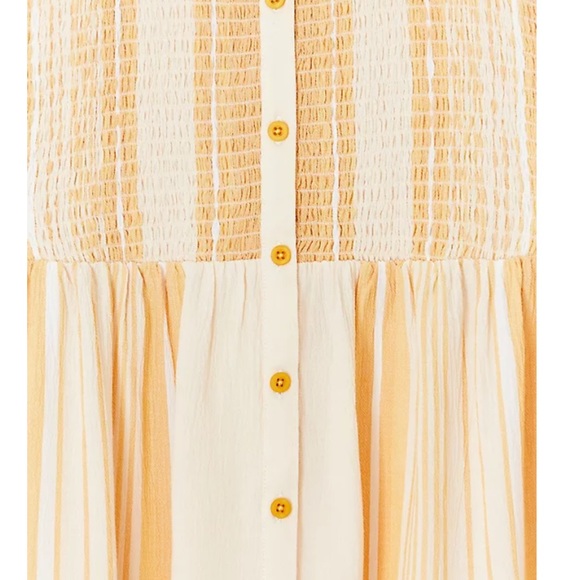 Torrid Stripe Smocked Babydoll Tank - Picture 2 of 3